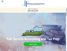 Tablet Screenshot of harrisaccountinggroup.com